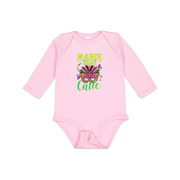 Inktastic Mardi Gras for Girls Girls Long Sleeve Baby Bodysuit