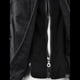 thumbnail image 5 of Chaqueta de Motociclista de con Capucha Desmontable y Mangas Largas para Mujer, Acolchada, Ajustada, de PU, con Cremallera Negro L, 5 of 8