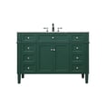thumbnail image 3 of Elegant Kitchen and Bath 48 inch Single bathroom vanity in green, 3 of 8