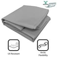 thumbnail image 4 of Moose Supply 20' x 20', 12 Mil PVC Vinyl Heavy Duty Waterproof Tarp Covers, Gray, 4 of 7