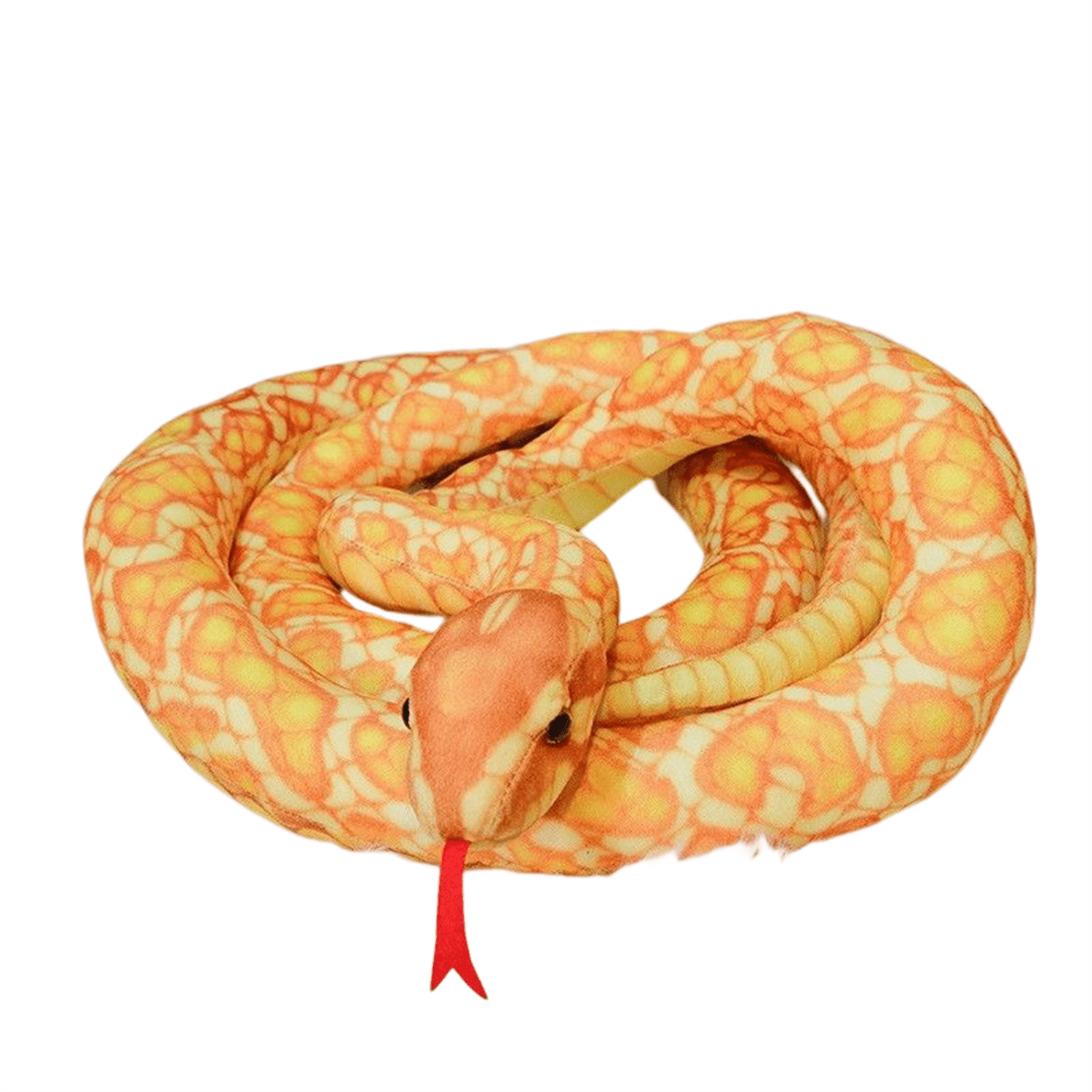 Golden Snake Plush Toy 118'' Stuffed Animal Snake Pillow Doll Toys