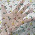 thumbnail image 3 of Vintage Tulle Curtains with Rod Pocket, 80's Fashion Style Retro Geometrical Doodle Funky Lines Circles Triangles, Sheer Drape for Wedding Party 2 Panels, 7 Sizes, Multicolor, by Ambesonne, 3 of 3