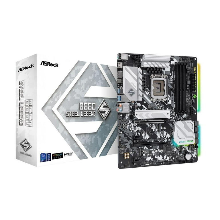 ASRock B660 STEEL LEGEND LGA 1700 Intel B660 SATA 6Gb/s DDR4 ATX