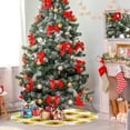 thumbnail image 4 of FMSHPON Sunflower Pattern Xmas Christmas Tree Skirt Stand Mat for Holiday Party Decoration Indoor Outdoor 48 inches, 4 of 6