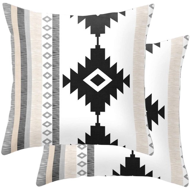 Fundas de Cojines 45x45cm, Juego de 2 Fundas de Almohada Suaves, Fundas de Almohada Cuadradas con Cremallera, Almohadas Decorativas para Sala de Estar, sofá, Dormitorio, Banco, Silla