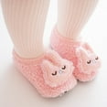 thumbnail image 5 of Shoes Boys Girls Carrot Sneakers Non- Rubber Sole Baby Crib First Walker Shoes Pink 18 M-24 M, 5 of 6