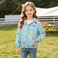 thumbnail image 6 of BLTIBY Kids Rain Jacket Windproof Long Sleeve Cute Printed Zip Up Hooded Jackets Lightweight Outdoor Raincoats with Pockets Multicolor 3 8-9 Years, 6 of 9