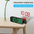thumbnail image 5 of Fairnull 1 Set Alarm Clock 3 Levels Screen 2 Gears Projection-Brightness Temperature Display 180 Degrees Projection Date Digital Alarm Clock Study Supply, 5 of 11