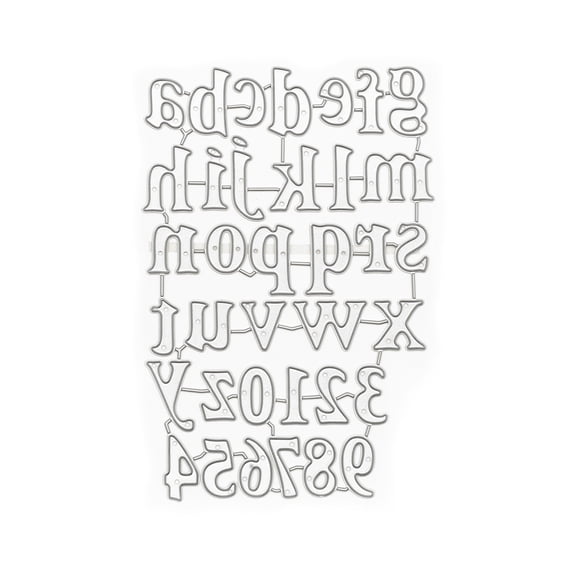Recollections Alphabet & Number Cutting Die, 6 Pack
