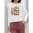 thumbnail image 2 of Merry Christmas Y'all Country Women's Long Sleeve, 2 of 4