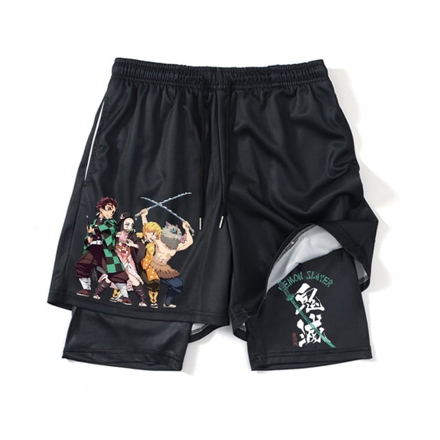 Mesh Anime Gym Shorts: Amazing One Piece & Demon Slayer Designs✓ | eBay