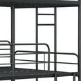 thumbnail image 5 of Bed Frames Furniture Triple Bunk Bed, Twin/Twin/Twin, black,Adjustable Bed Base, 5 of 10