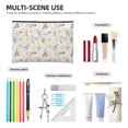thumbnail image 4 of Kdxio Lavender Flowers Makeup Bag Toiletry Bag Canvas Makeup Bags Zipper Cosmetic Pouch Travel Cosmetic Pouch for Women Gifts, 4 of 7