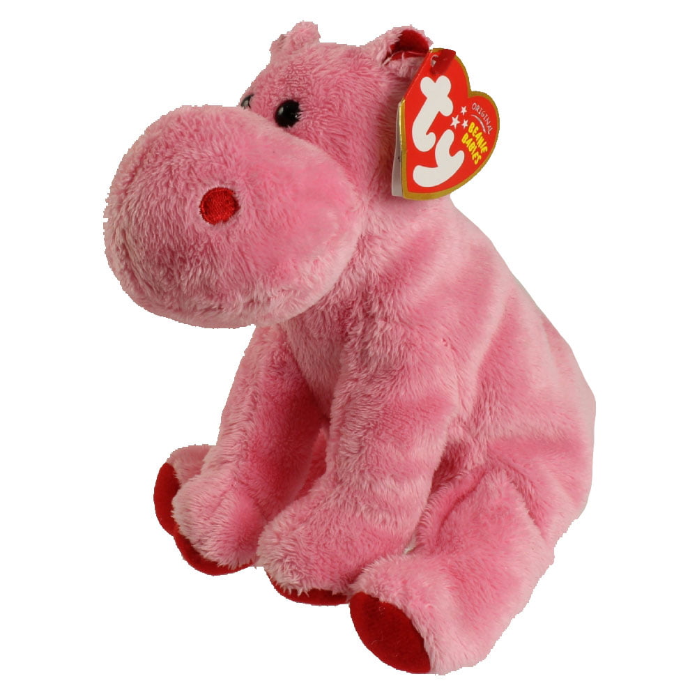 Retired Ty Beanie Babies Big Kiss The Pink Hippo Plush With Tags From 2010 for sale online 