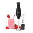 thumbnail image 1 of BELLA Immersion Hand Blender, Cordless Portable Mixer with Whisk Attachment - Electric Handheld Juicer, Shakes, Baby Food and Smoothie Maker, Stainless Steel, Black, 1 of 5