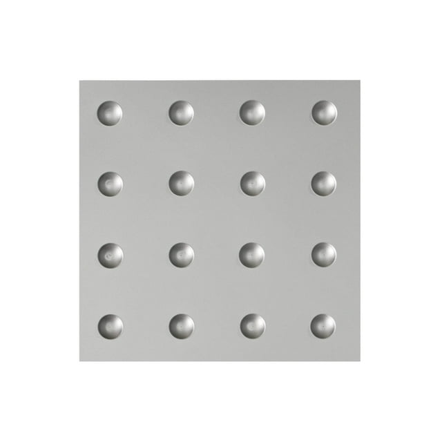 FASÄDE Easy Installation Dome Argent Silver Wall Panel Sample (12" X 12" Sample)