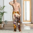 thumbnail image 2 of Kdxio Cute Cat Sunflower Pattern Men's Pajama Pants, Elastic Waist with Drawstring and Pockets, Comfortable Loungewear-XX-Large, 2 of 6