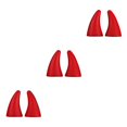 thumbnail image 3 of Ruiboury 2pcs Waterproof Devil Horn Car Sticker Turn Heads On Road Interesting Stickers red 3Set, 3 of 6
