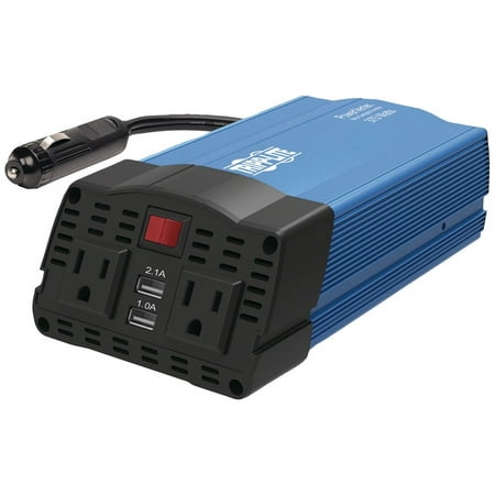 Tripp Lite 375-watt-continuous Powerverter Ultracompact Car Inverter With Usb & Battery Cables