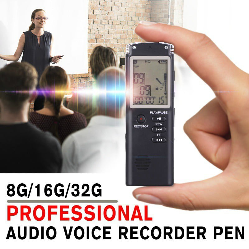 8G/16G Voice Recorder LCD Audio Recording Pen HD Dictaphone Telephone MP3 Player 