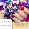 thumbnail image 2 of Nail Rhinestones Flat-Bottom Multi-faceted Sides DIY Handcraft Excellent Gloss Manicure Crystal Different Styles Mobile Phone Transparent AB, 2 of 6