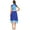 Blue, variant on Women's Color Block Ballet Dance Chiffon Contemporary Dance Dress