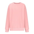 thumbnail image 4 of Timegard Hauts à Manches Longues pour Femmes Col Rond Épaules Tombantes Couleur Unie Pull Décontracté Automne Blouse Ample, 4 of 6