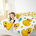 thumbnail image 3 of Manfei Colorful Polka Dots Full Size Comforter Sets,Cute Duck Bedding Comforter Set,Yellow White Bedding Sets For Kids,Super Cozy Room Decor Reversible,3pcs, 3 of 7