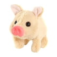 thumbnail image 2 of Walking Spotted Pig Pet Piggy Interactive Crawling Piglet Electronic Plush Toy Pig Oink Twitch Nose Wag Tail Animated Gifts for Toddlers Birthday, 7'' Brown, 2 of 6