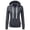 Gray, variant on Women's Hooded Sweatshirt Minimalist Style Drawstring Japanese Sweatshirt with Pockets Fashion Casual Solid Colour Pullover Top Gray M
