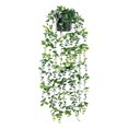 thumbnail image 2 of 1Pcs Artificial Hanging Plants Fake Hanging Plant Faux Eucalyptus Leaf Greenery Vine Outdoor Uv Resistant Plastic Plants, 2 of 9