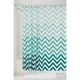 thumbnail image 2 of InterDesign Ombre Chevron Fabric Shower Curtain, Standard 72" x 72", Gray, 2 of 3