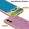 thumbnail image 5 of Compatible with Redmi A2 Case Silicone with Love Heart Chain, Ultra Slim Soft Xiaomi Redmi A2 Phone Case Shockproof Bumper Protective Cases for Women (Purple), 5 of 13