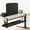 Black, variant on Adjustable Under Desk Cable Management Tray with Power Strip Holder – Heavy-Duty Metal Organizer (100lb Capacity)