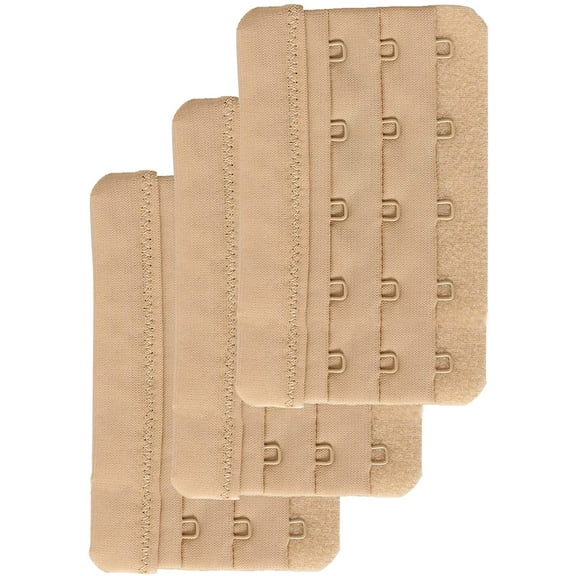Women's Bra Extender 5 Hook Plus Size Bra Strap Extenders 3pcs-Pack