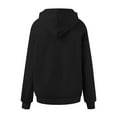 thumbnail image 4 of BOBOGOJP Oversized Hoodies for Women V Neck Half Zip Womens Sweatshirts Fall Pullover 2025 Winter Outfits Fashion Y2k Clothes Black for Size XXL, 4 of 5