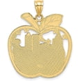 thumbnail image 3 of 14K Yellow Gold Red Enamel NEW YORK Apple w/NY Skyline Charm - 26.8mm, 3 of 5