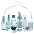 thumbnail image 1 of Kit de 10 botellas de viaje, a prueba de fugas, portátiles, vacías, para artículos de tocador, bolsa de accesorios de viaje, aprobado por la TSA, 1 of 5