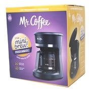 Mr. Coffee Mini Brew Programmable Coffee Maker, 5-Cup Coffee Maker, Black