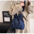 thumbnail image 2 of HLSOHJP Denim Bucket Bag Hobo Bags Women Underarm Shoulder Bag CrossBody Purse Cute Satchels College Travel Work Tote Handbag, 2 of 7