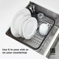 thumbnail image 4 of Umbra Sinkin Dish Drying Rack,Black/Nickel, 4 of 9