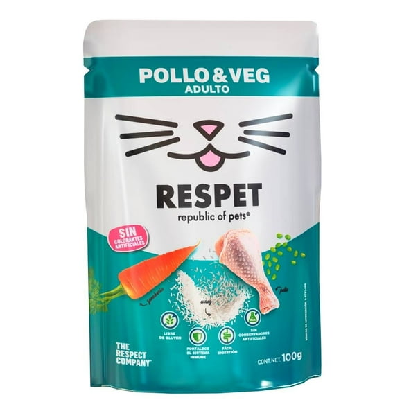Alimento húmedo para Gato RESPET Republic of pets Pollo 100 gr