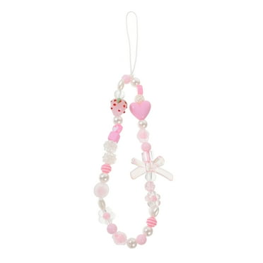 LIFKOME Phone Charm Adorable Beaded Phone Lanyard Strap Bohemian Phone Chain Strap