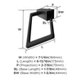 thumbnail image 6 of Amerock Blackrock Matte Black Closed Towel Ring, 6 of 8