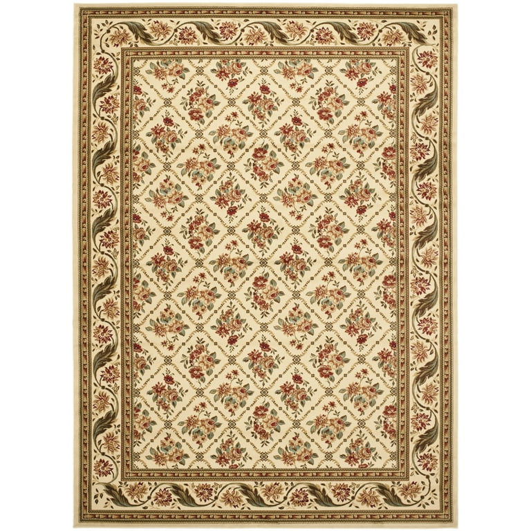 SAFAVIEH Lyndhurst Collection Area Rug - 6' x 9', Beige & Ivory, Traditional Oriental Design, Non-Shedding & Easy Care, Ideal for High Traffic Areas in Living Room, Bedroom (LNH212D