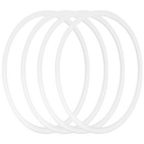 HERFIER 4pcs Replacement Lid Seals Rings O Shaped Resealable Lid Gaskets Tumblers Lid Sealing Rings 2.67x2.67x0.08in