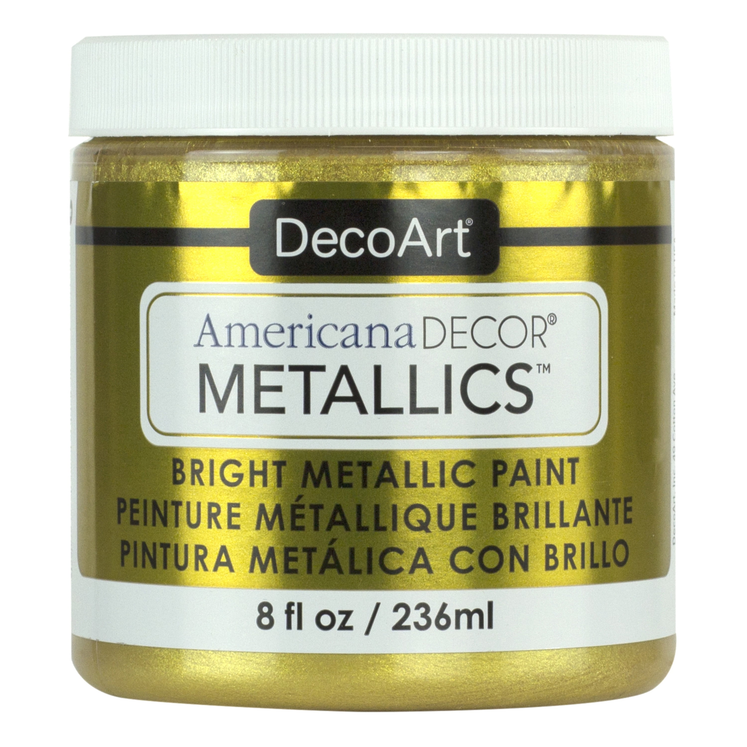 DecoArt Americana Decor Matte Metallic Paint, Gold