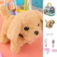 thumbnail image 2 of Jouet Interactif pour Chiot Marchant et Aboyant, Chien en Peluche Réaliste avec Queue Mobile, Animal de Jeu de Rôle pour Jeu de Simulation et Développement Émotionnel, 2 of 9