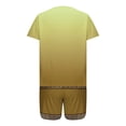 thumbnail image 6 of 2 Piece Sets for Women Fashion V Neck Shorts Sleeve Two-piece Comfortable Home Pajamas Set Sports Set, 6 of 6