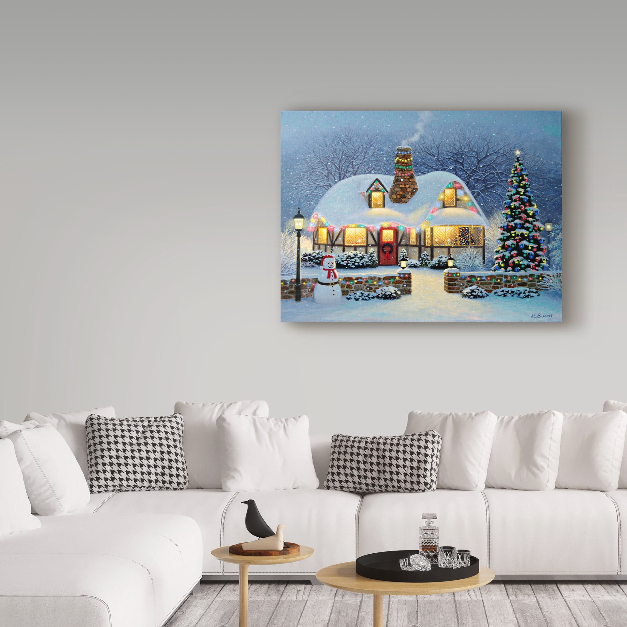Trademark Fine Art 'Candlelight Christmas' Canvas Art by Heather Burns